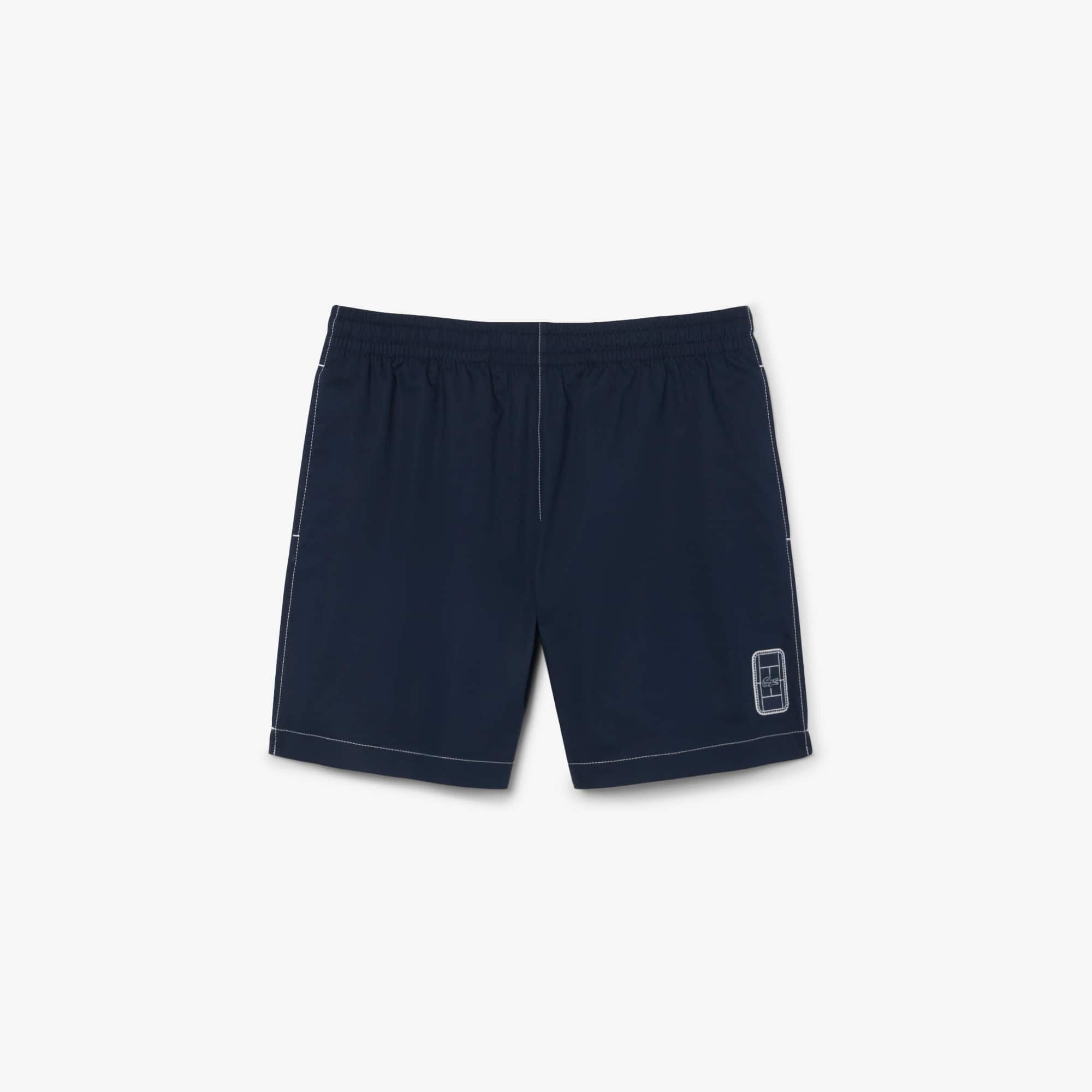 Relaxed Fit Cotton Twill Shorts