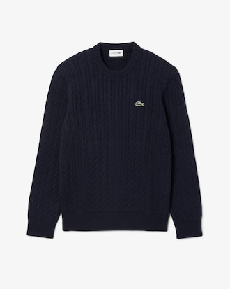 Men's Cable Knit Cotton Sweater