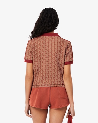 Polo De Corte Slim Con Monograma Para Mujer