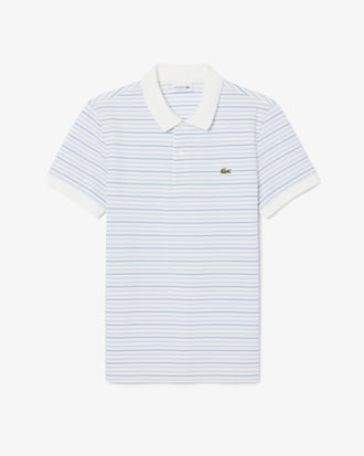 Regular Fit Striped Petit Piqu&eacute; Polo