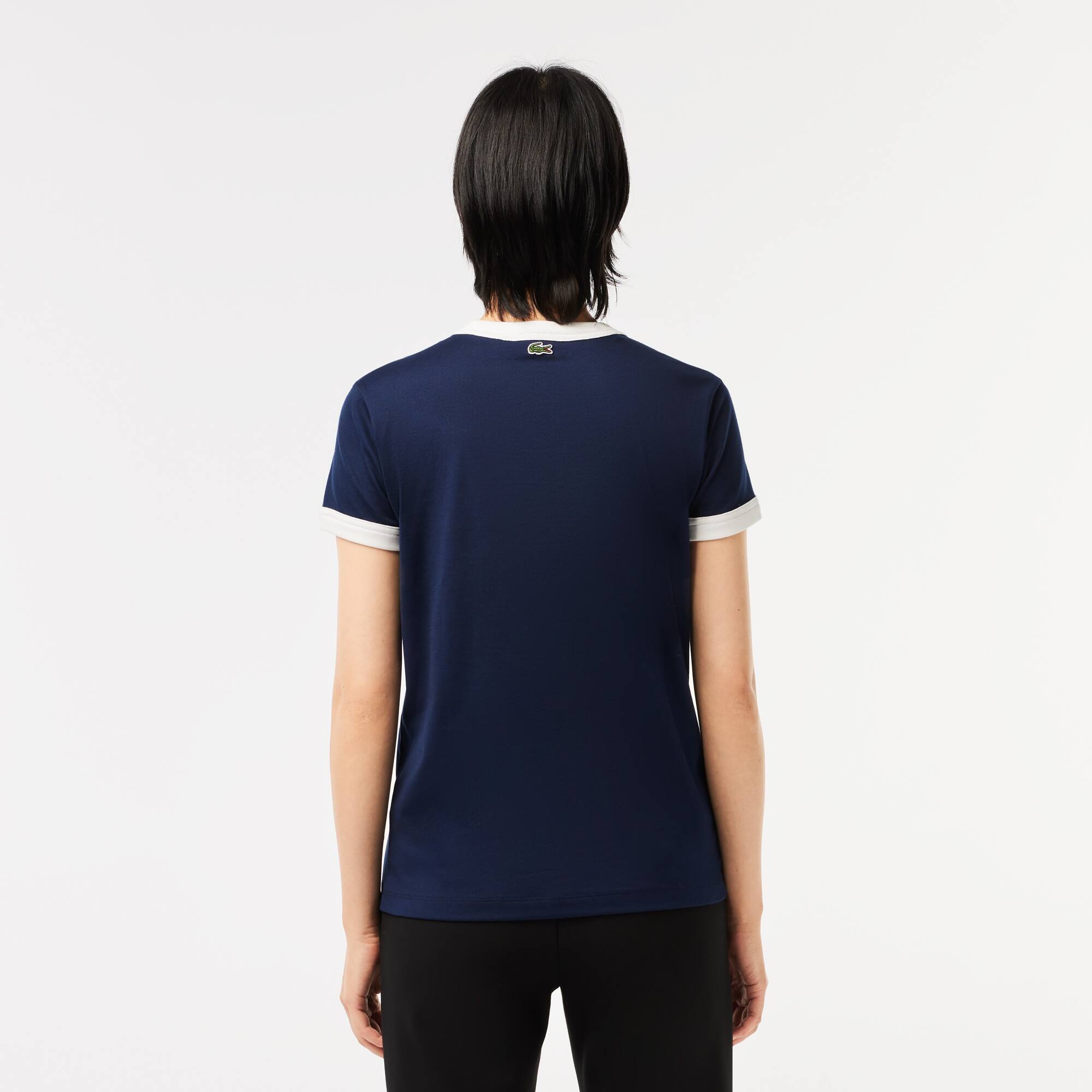 Women's Slim Fit Cotton Tennis T-Shirt - T-Shirts & Tops