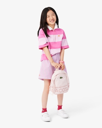 Stretch Oxford Striped Bermuda Shorts
