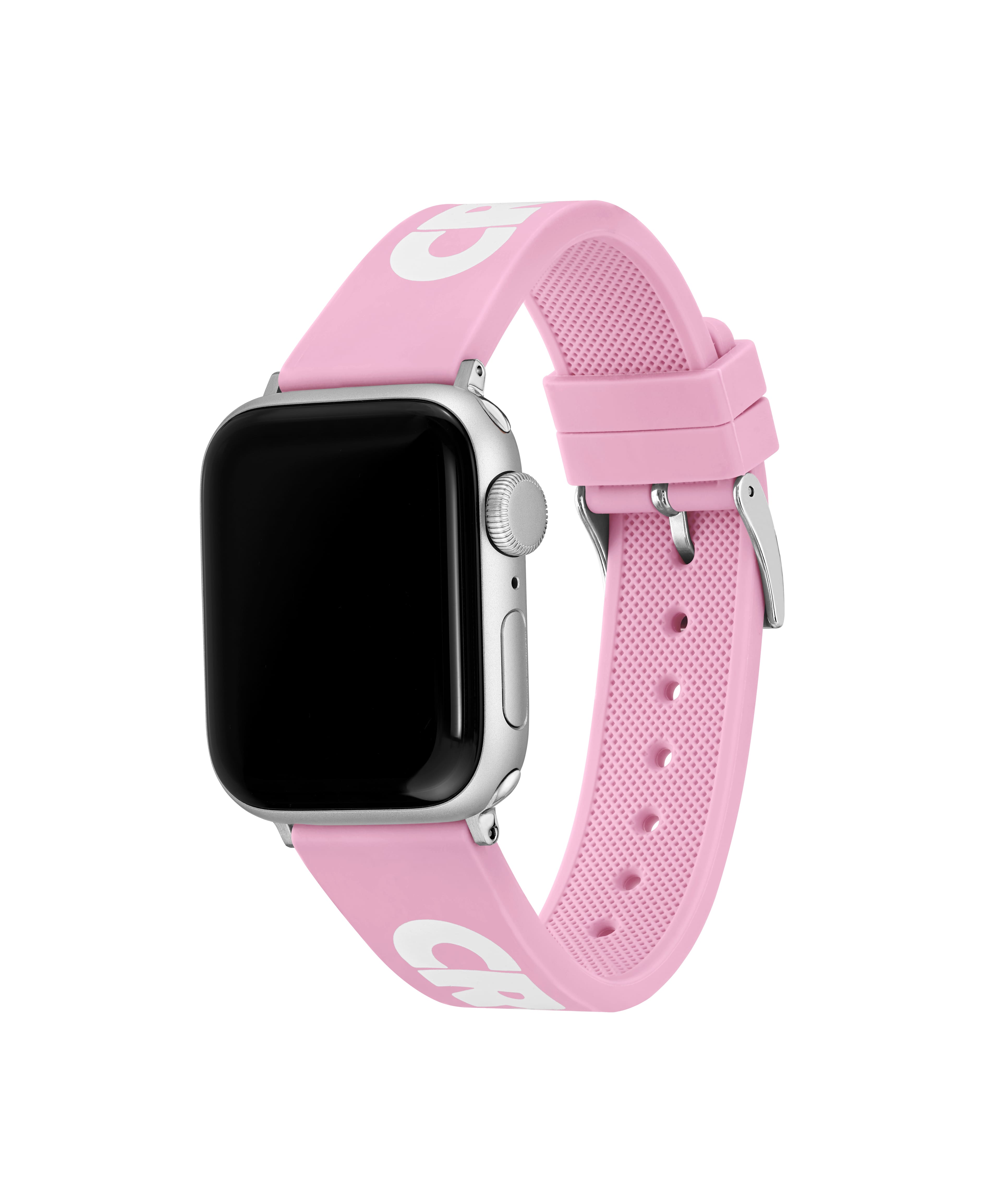 LACOSTE★ロゴ入りメッシュAPPLE WATCH シリコンストラップpink LACOSTE☆ロゴ入りメッシュAPPLE WATCH シリコンストラップpink