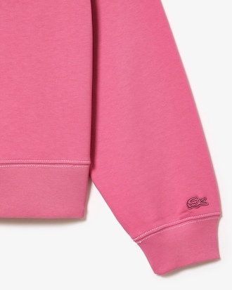 Sweatshirt &agrave; capuche femme Lacoste avec imprim&eacute; en relief