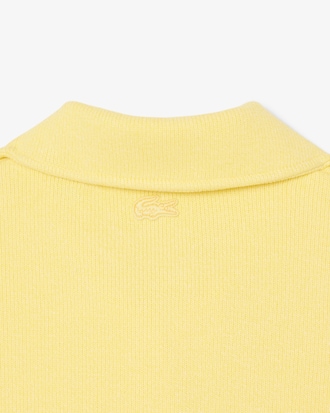Oversized Ribbed Polo Sweatshirt