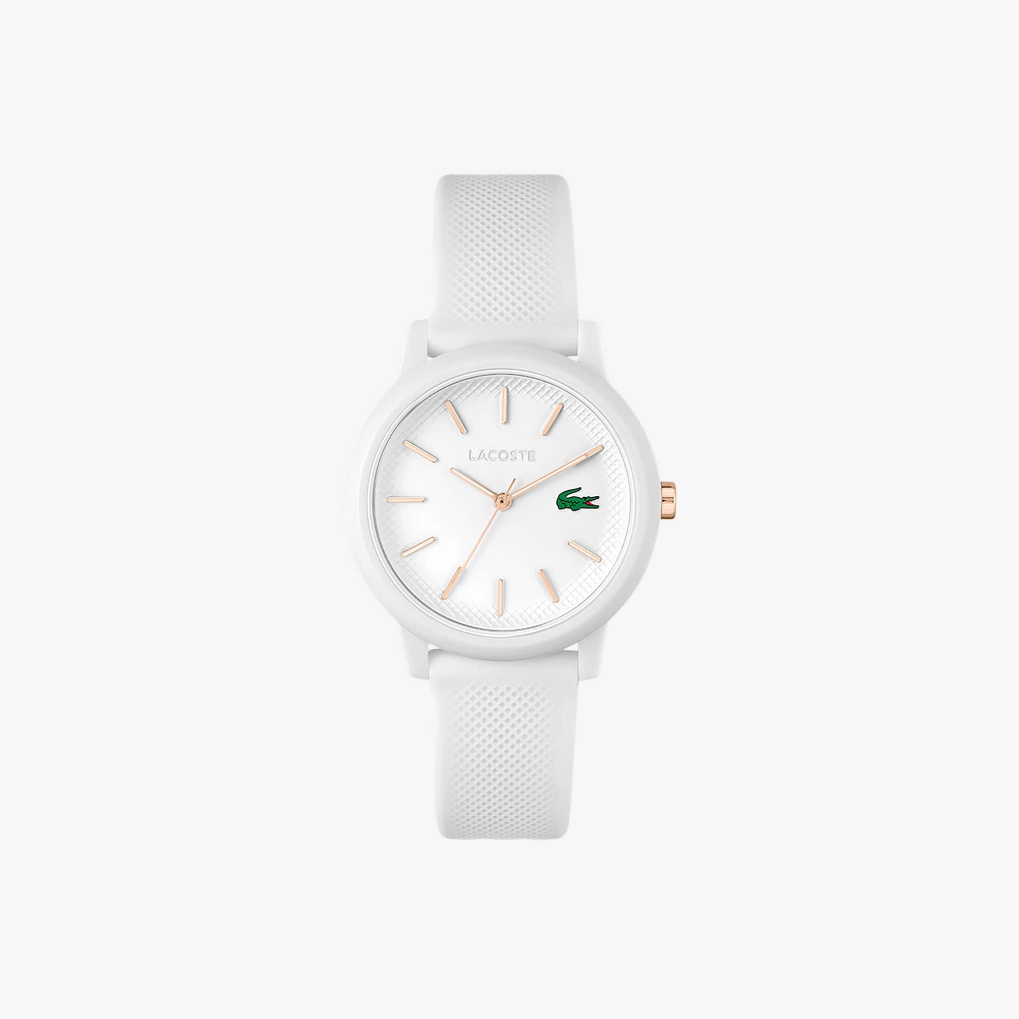 Lacoste.12.12 White Silicone Strap Watch