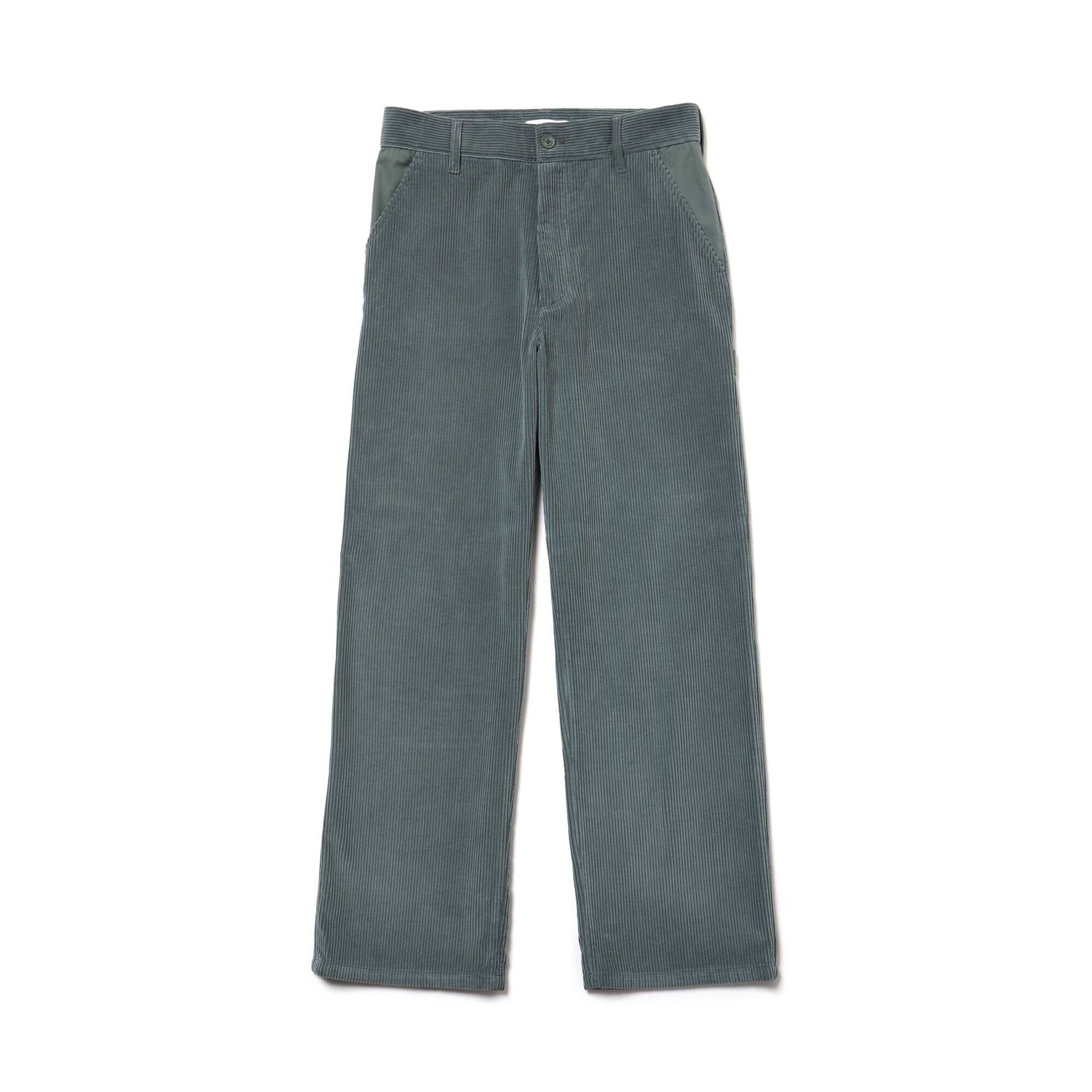 Men's Fashion Show Boxy Fit Ribbed Italian Velour Pants