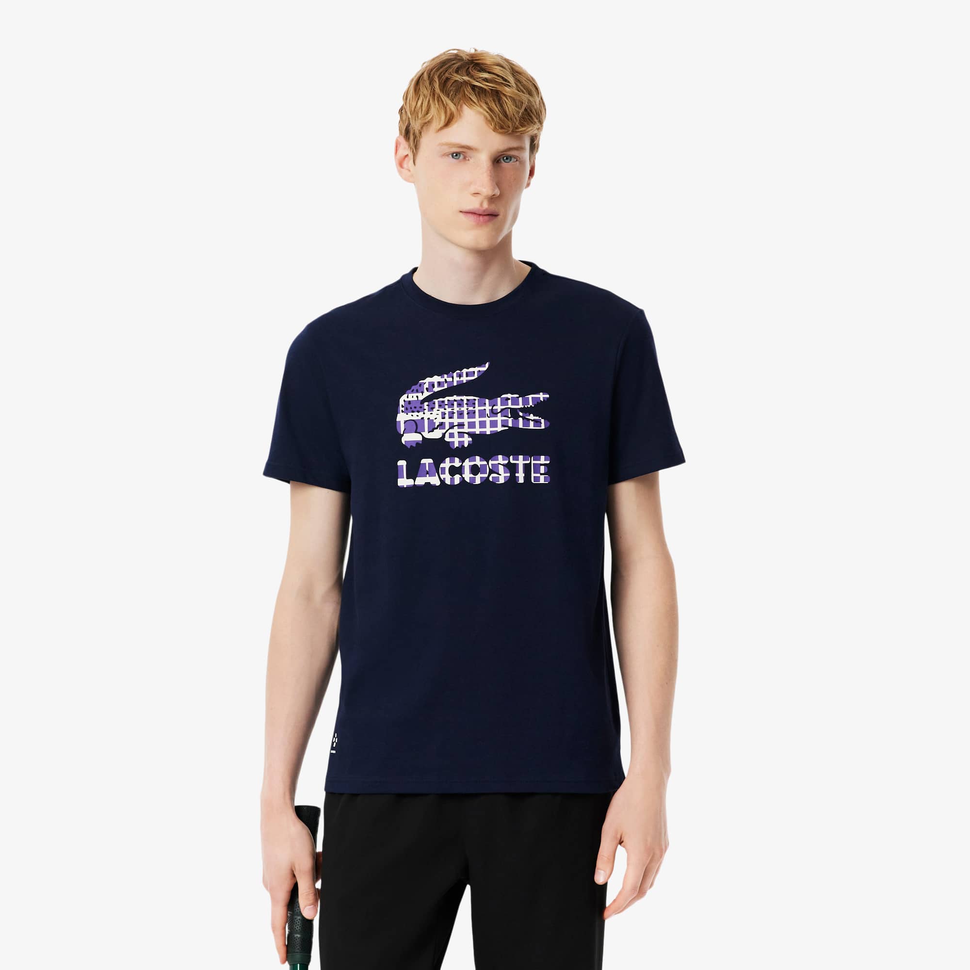 Lacoste Men's  Tennis X Daniil Medvedev T-shirt - L - 5 In Blue