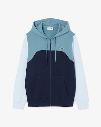 Men's Zip-Up Colorblock Hoodie