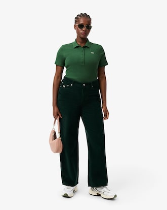 Polo Femme Coupe Slim En Coton Bio