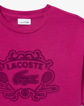 Playera Oversized de Algod&oacute;n con Insignia