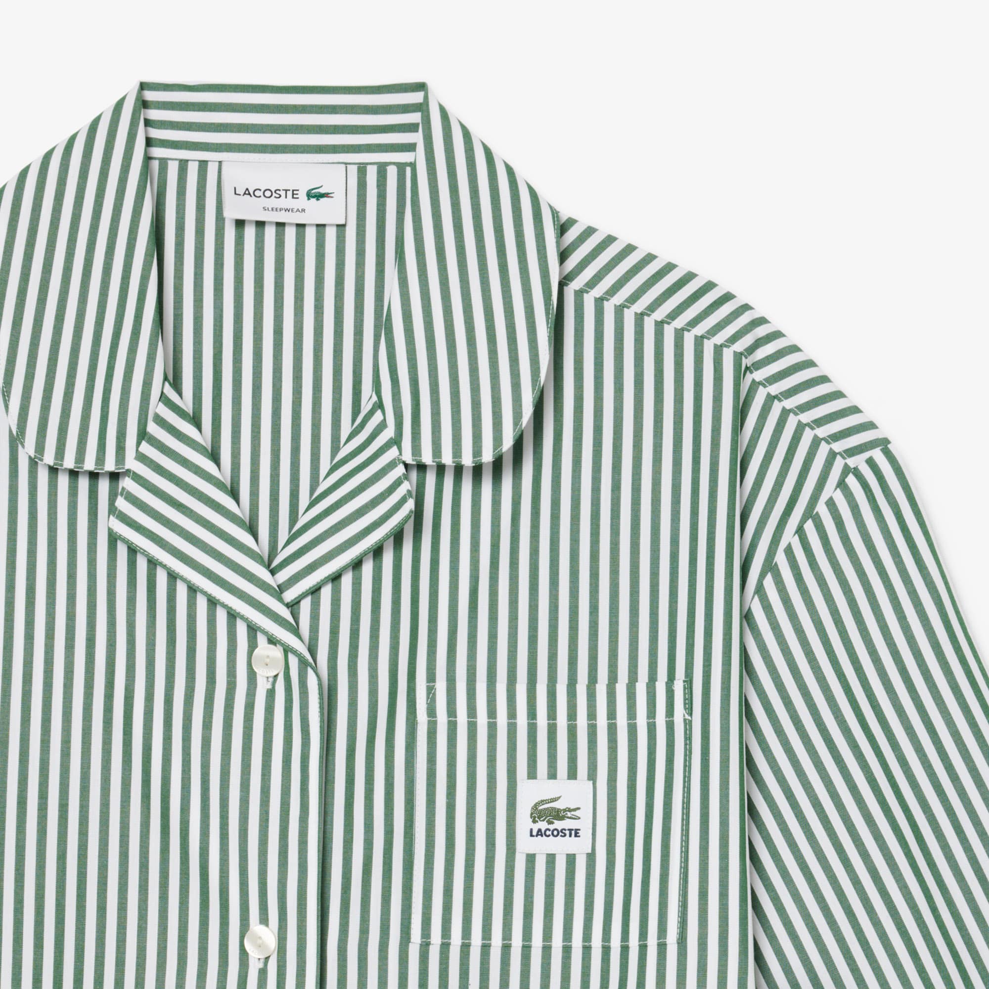 Oversized Striped Poplin Pajama Set