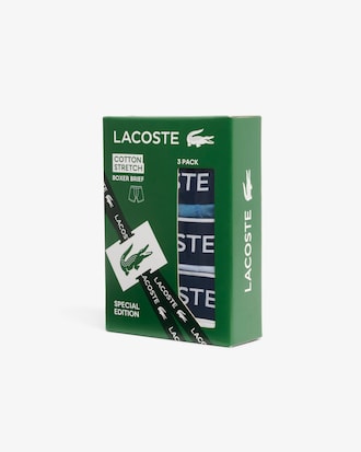 Paquete De 3 B&oacute;xers De Algod&oacute;n El&aacute;stico Para Hombre