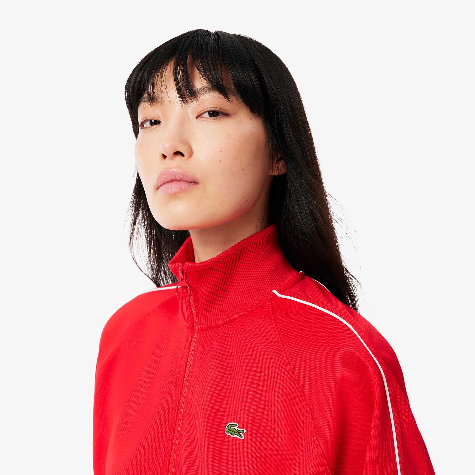 Women's Paris Zip-Up Piqué Sweatshirt - Sweaters & Sweatshirts
