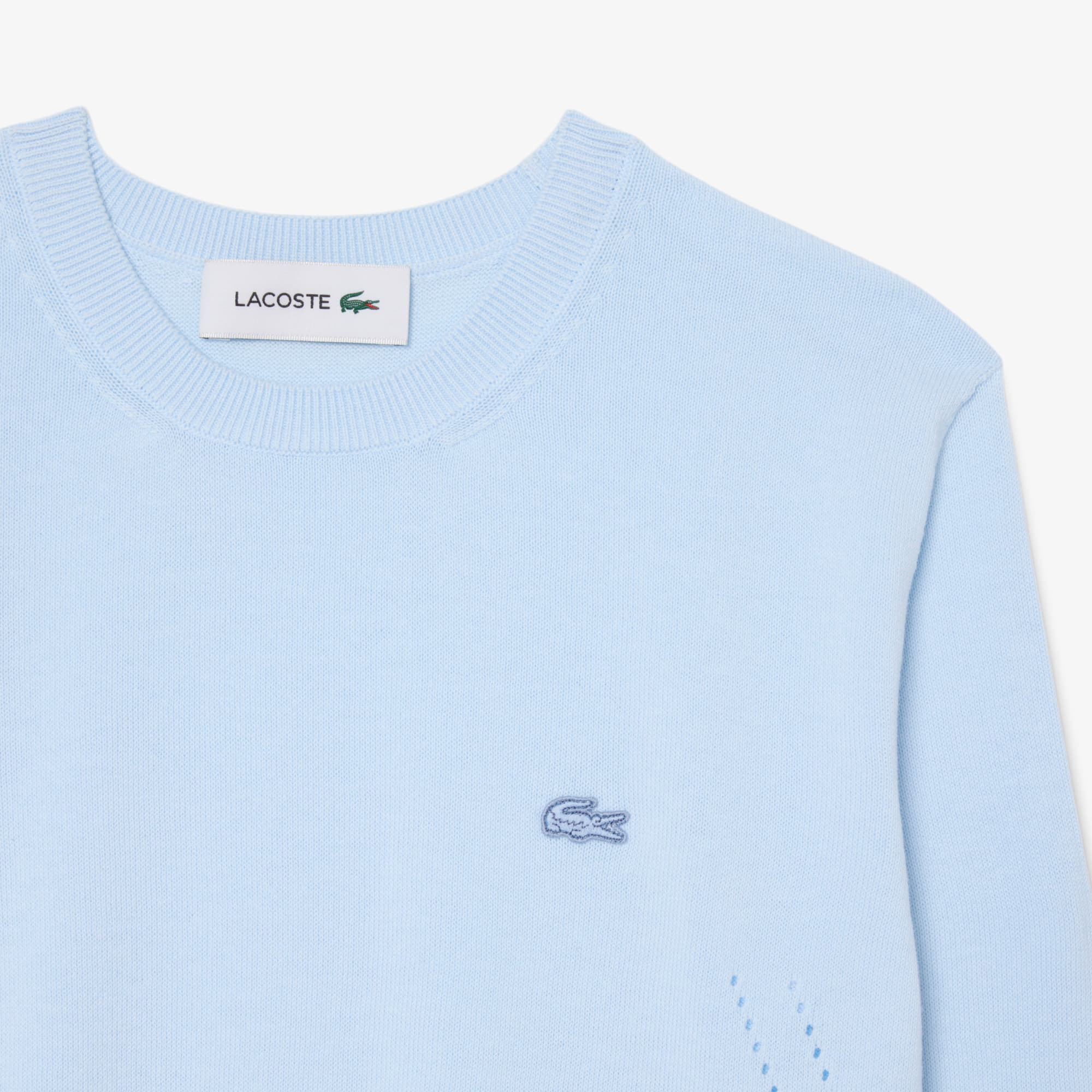 3D Knit Crew Neck Sweater