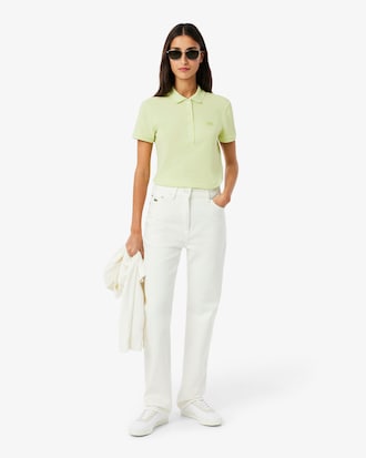 Women's L.12.D Slim Fit Stretch Mini Piqu&eacute; Polo