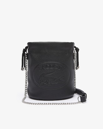 Croco Crew Leather Bucket Bag