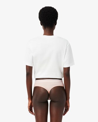 Cotton Stripe Waist String Briefs