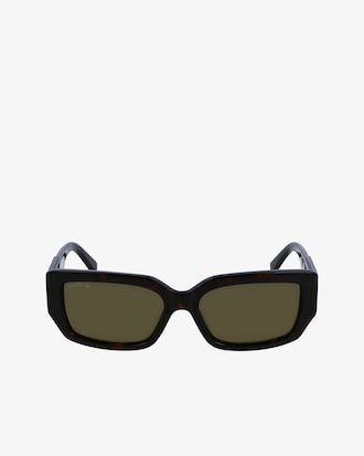 Lunettes de soleil rectangulaires en ac&eacute;tate &agrave; monogramme pour femme