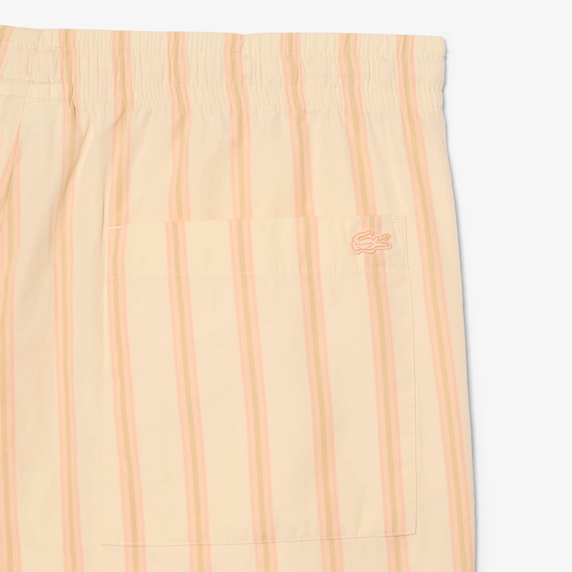 Striped Cotton Poplin Shorts
