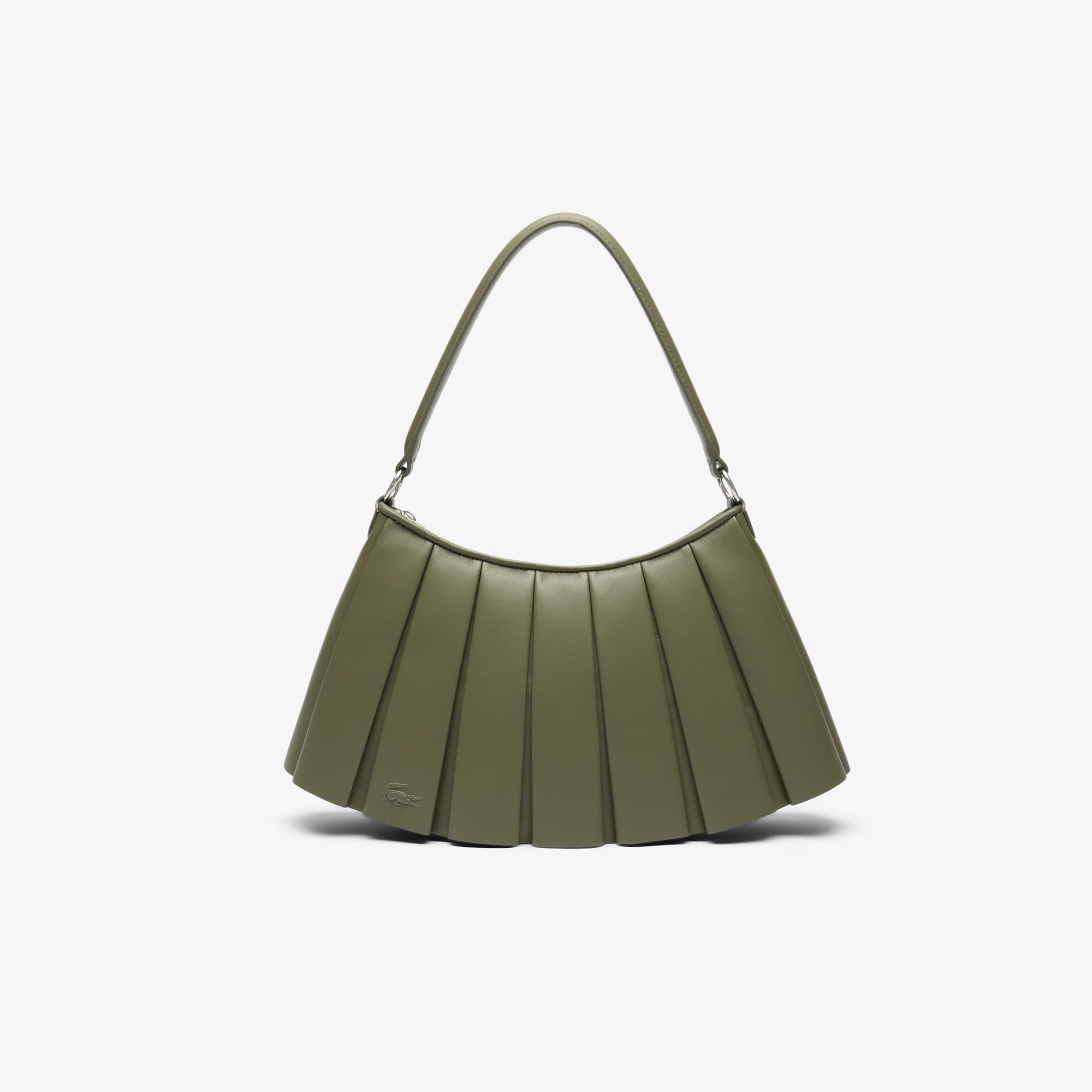 Lacoste Medium Runway Lenglen Leather Bag - One Size In Green