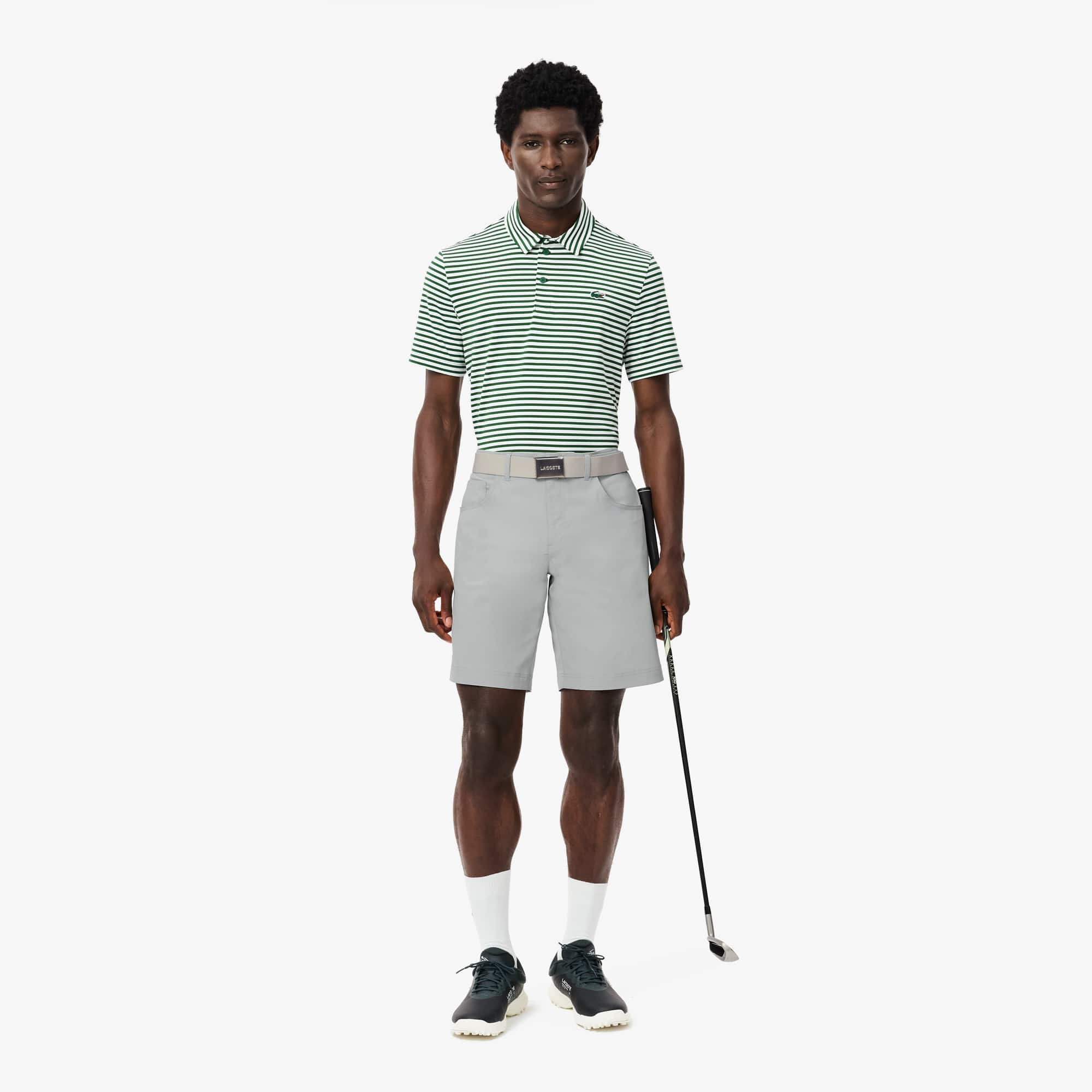 Lacoste Men's Multi-pocket Ultra Dry Golf Shorts - 30 In Grey