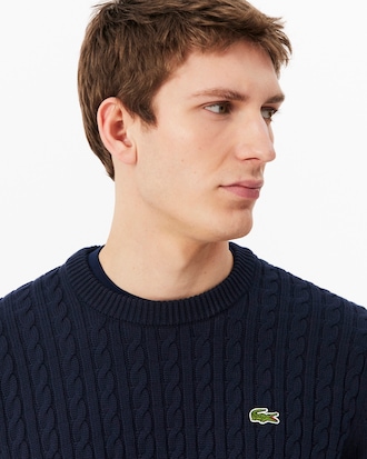 Men's Cable Knit Cotton Sweater