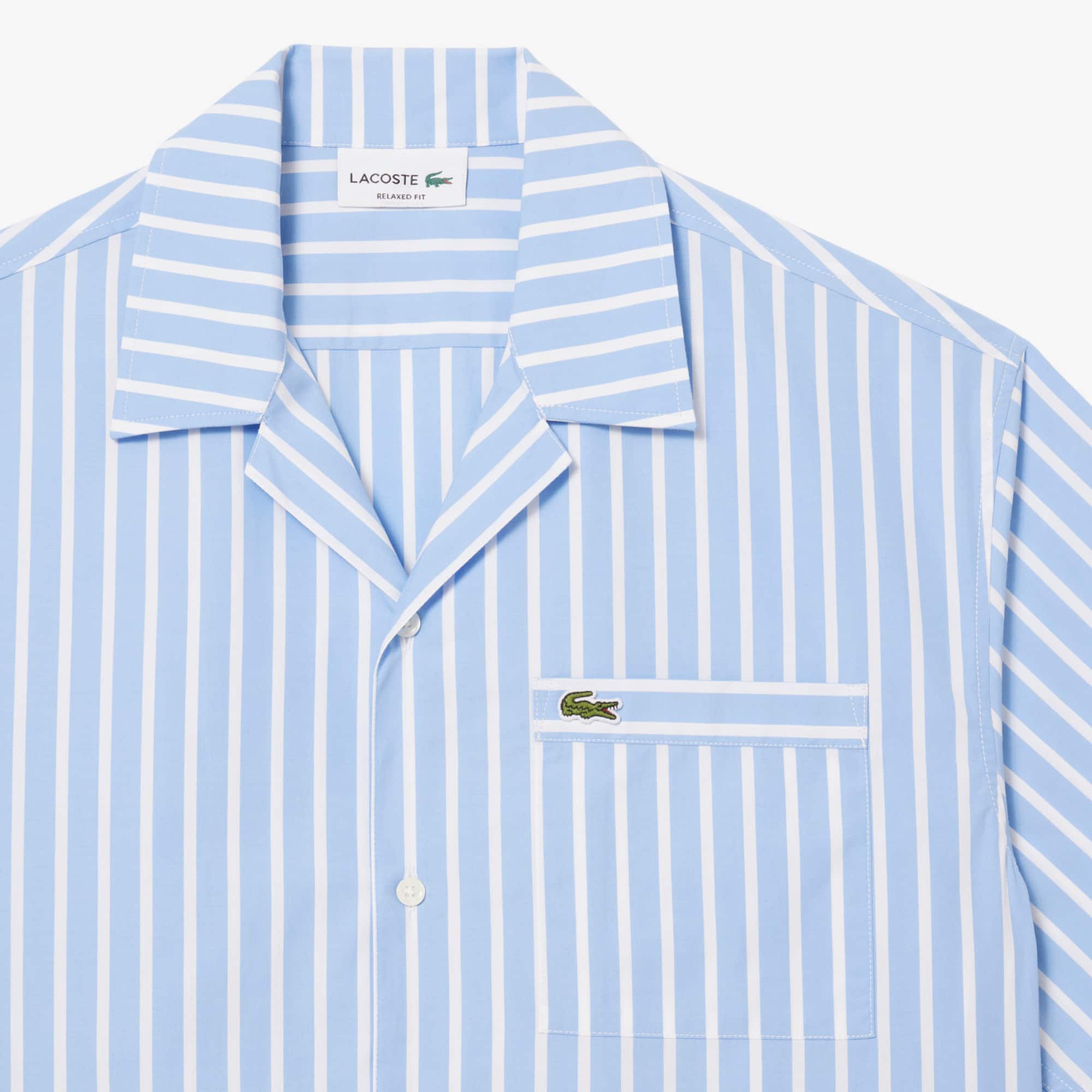 Men's Relaxed Fit Striped Short Sleeve Shirt