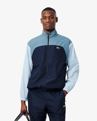 Men's Water-Repellent Colorblock Track Jacket