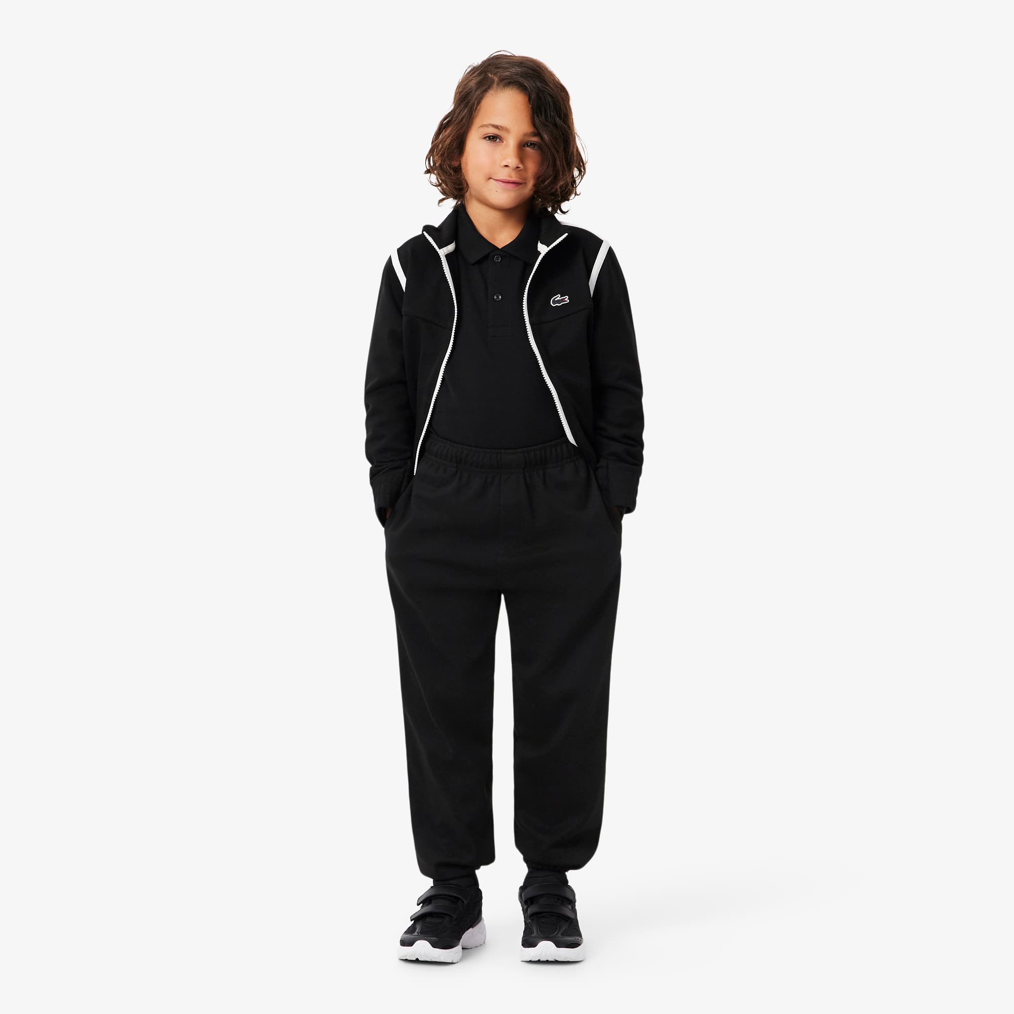 Lacoste Kids' Boys' Sport Stripe Detail Sweatpants - 12 Years In Black