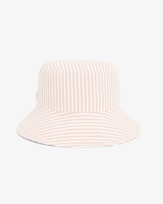 Striped Cotton Bucket Hat