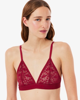 Logo Lace Triangle Bralette