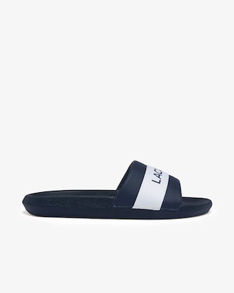 Men's Croco Logo Slides