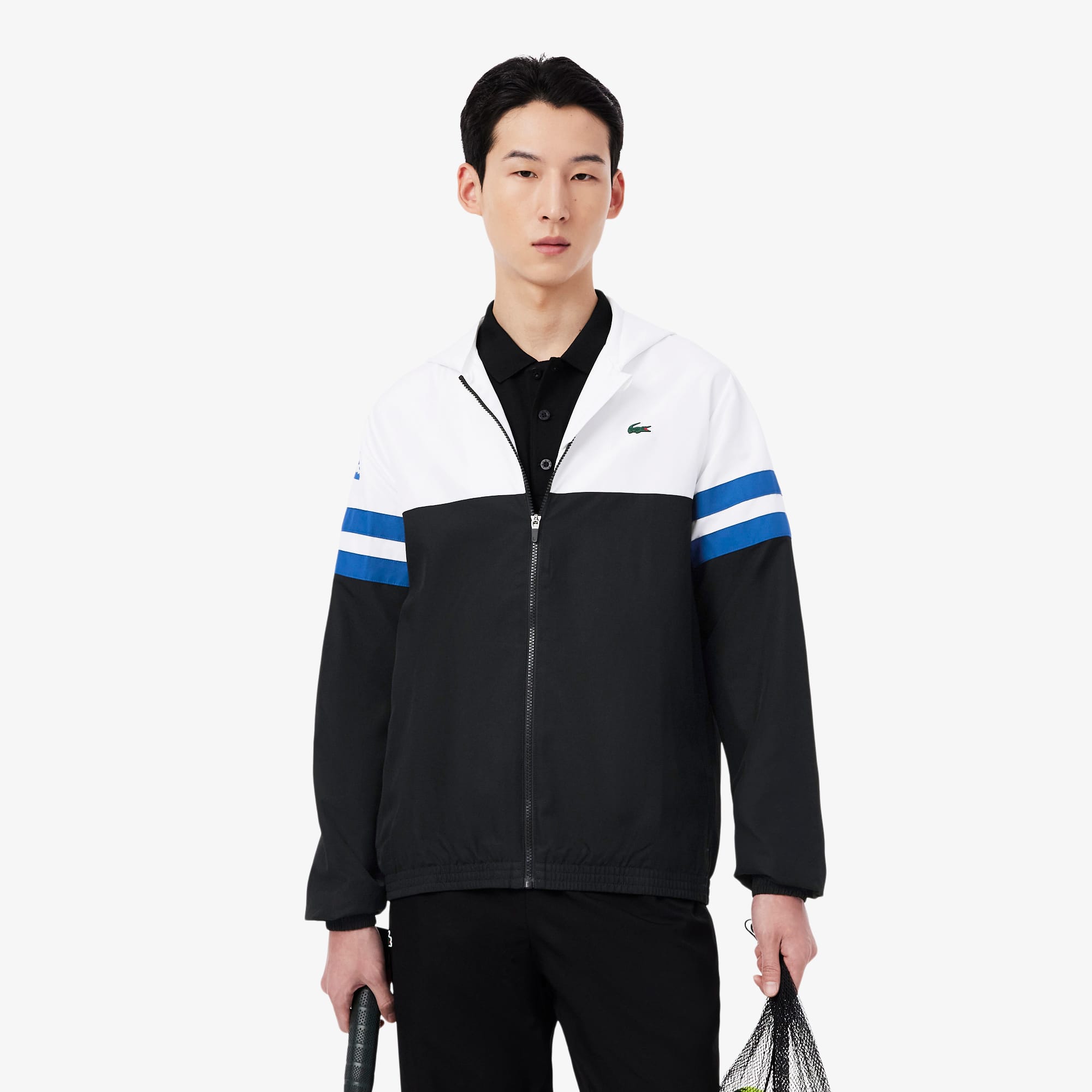 Lacoste Men's Tennis Water-Repellent Hooded Jacket