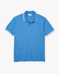Men&rsquo;s Classic Fit Striped Accents Cotton Piqu&eacute; Polo