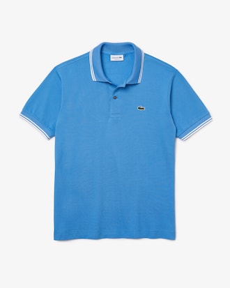 Men&rsquo;s Classic Fit Striped Accents Cotton Piqu&eacute; Polo