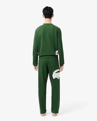 Men's Printed Fleece Loungewear Pants