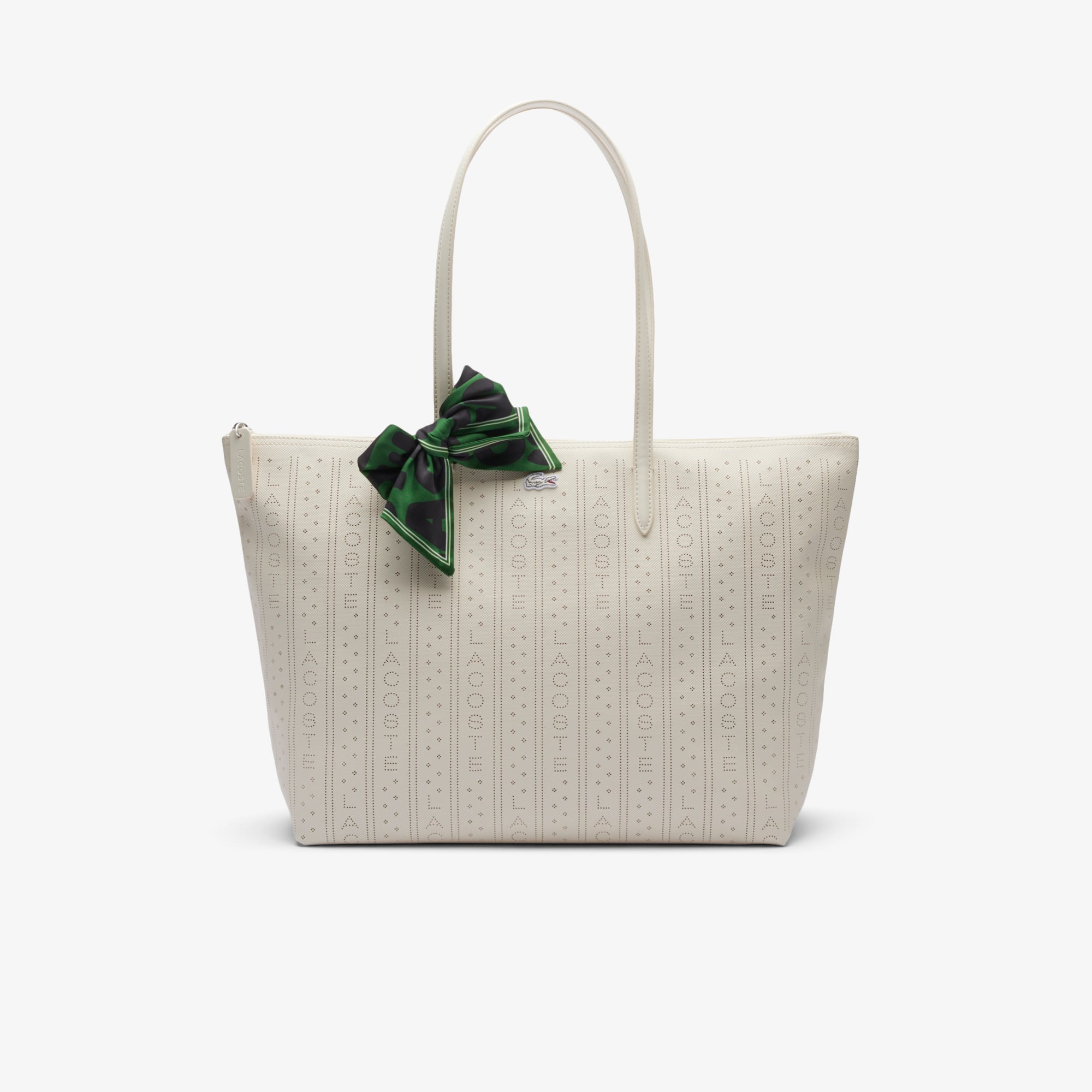 Lacoste Women's Large L.12.12 Concept Perforated Tote - One Size In White
