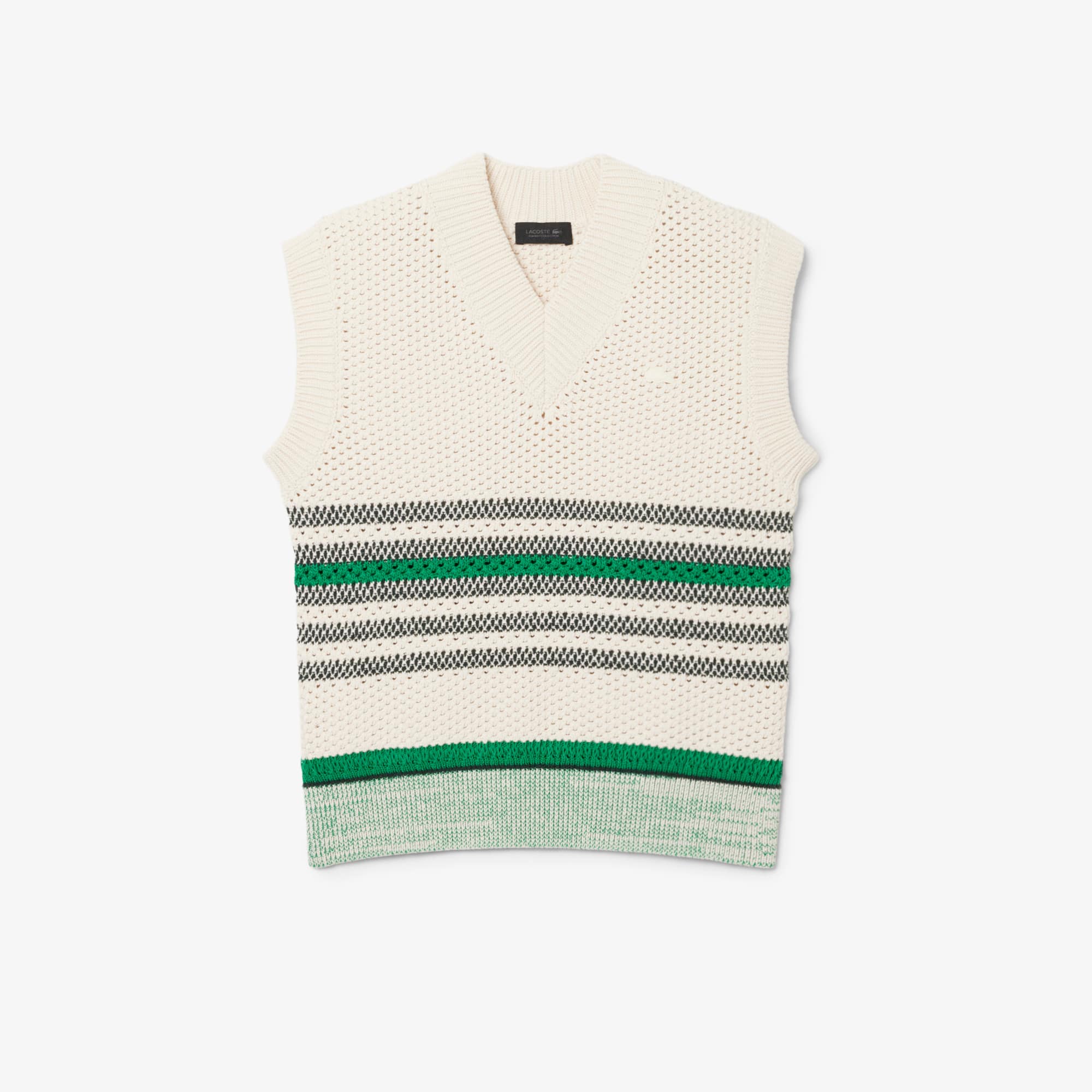 Lacy Striped Piqué Sweater Vest - undefined - New In 2026 | Lacoste