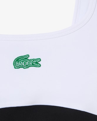 Women's Lacoste x Bandier All Motion Coloblock 6" Bodysuit