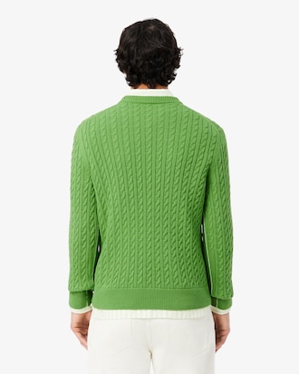 Men's Cable Knit Cotton Sweater
