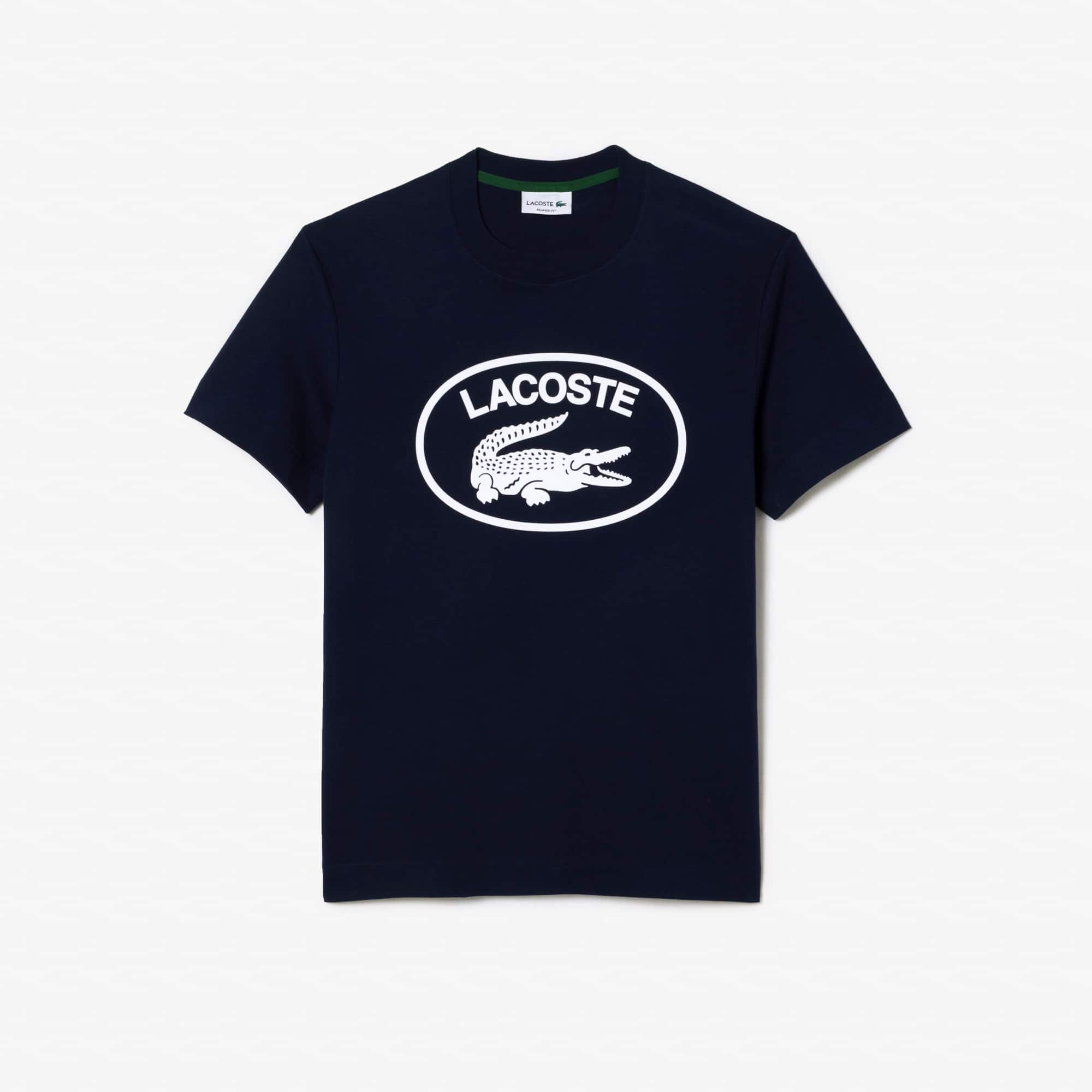 Tシャツ・カットソー LACOSTE Men T Shirts TH7545 IXW BLUE Men's Relaxed Fit Branded Cotton T-Shirt - T-shirts - New In