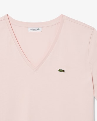 Women's Relaxed Fit Soft Cotton V-Neck T-Shirt