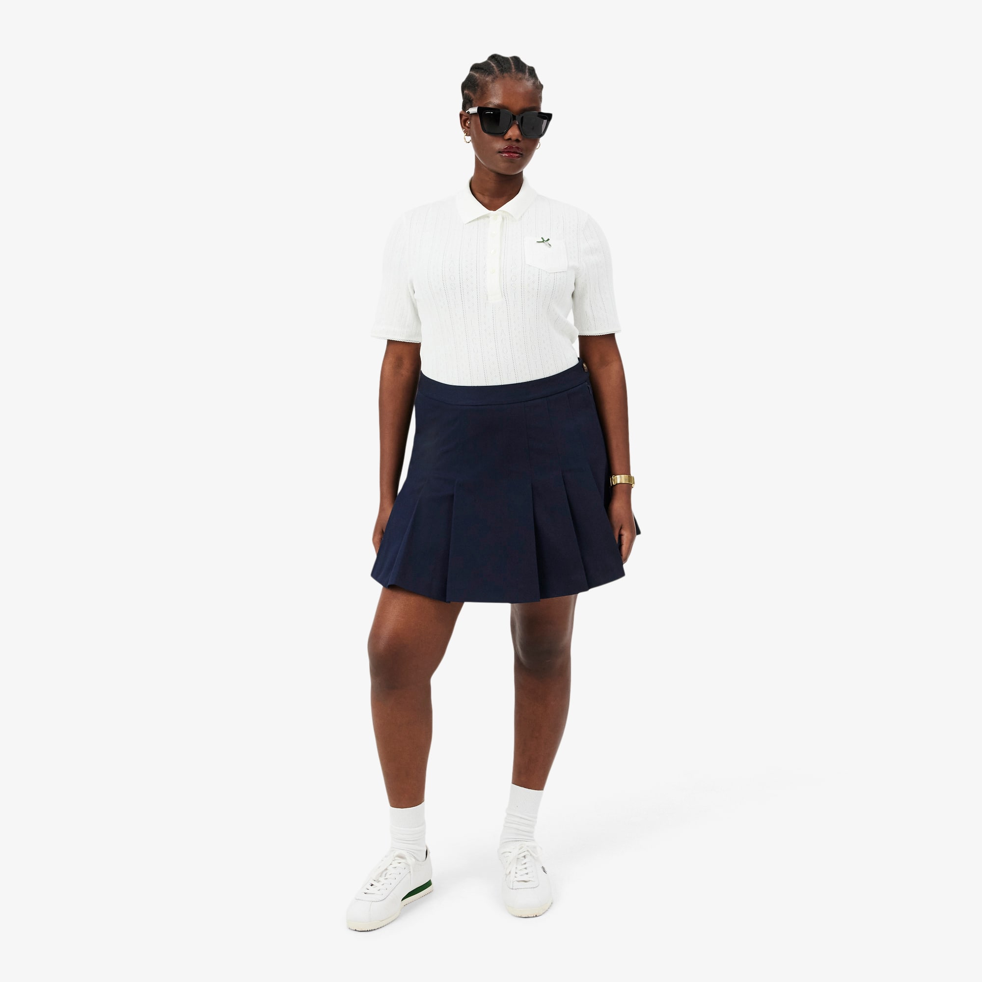 Women's Short Stretch Cotton Pleated Skirt - Shorts & Skirts - New