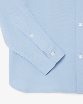 Camisa Para Hombre Slim Fit En Piqu&eacute; De Algod&oacute;n