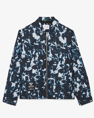 Men's Print Motif Water-Repellent Windbreaker