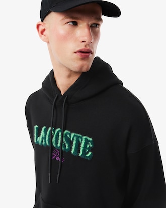 Men's Loose Fit Embroidered Hoodie