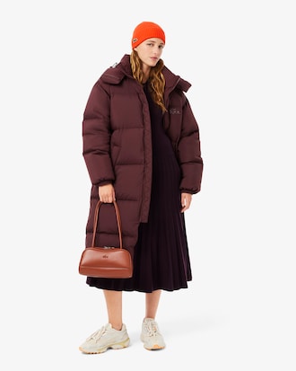 Bonnet unisexe Lacoste en laine douce c&ocirc;tel&eacute;e