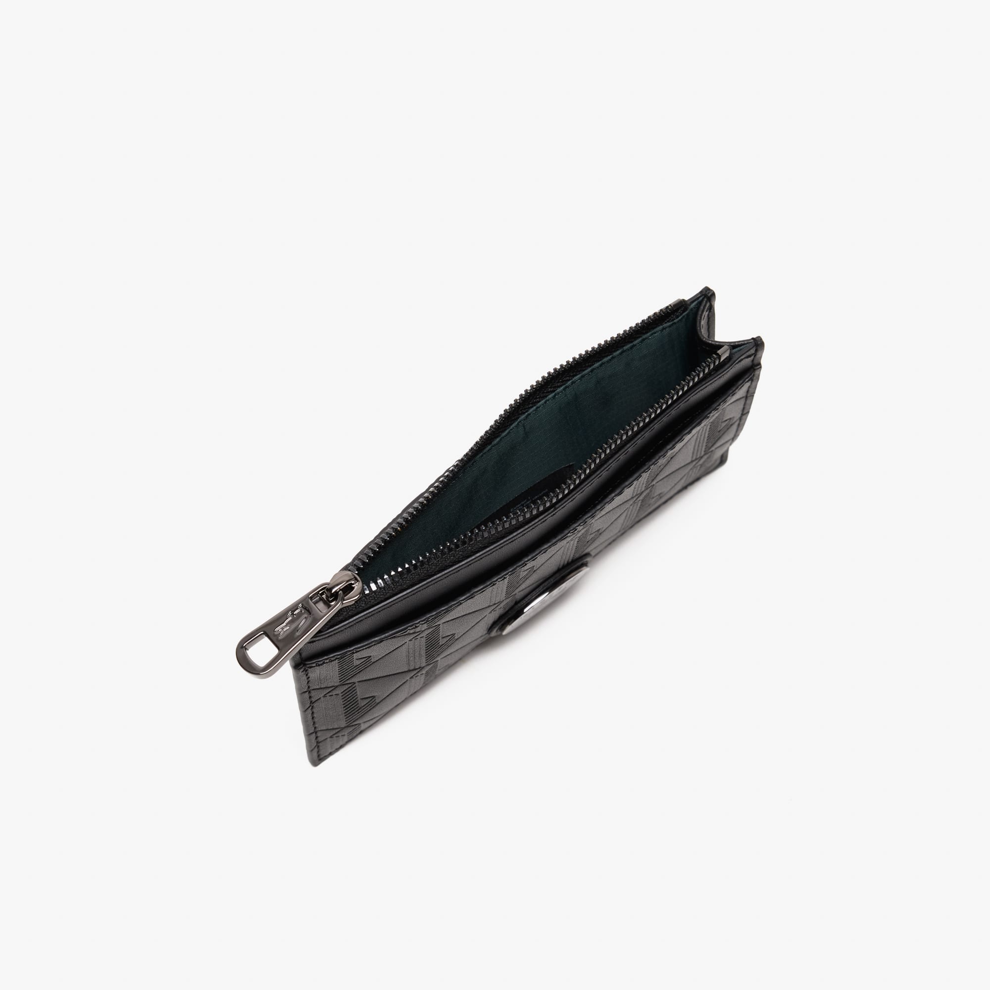 Men's Monogram Leather Zip Card Holder - Wallets & Small