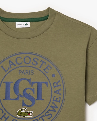 Kids' Contrast Badge Cotton T-Shirt